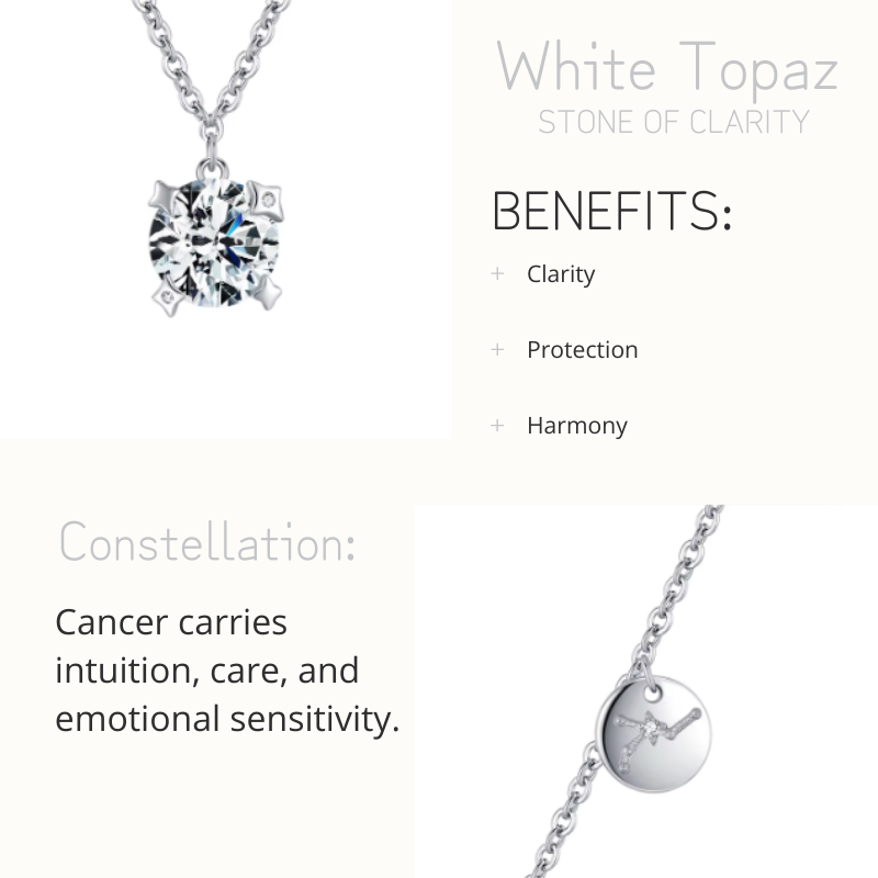 Cancer - White Topaz