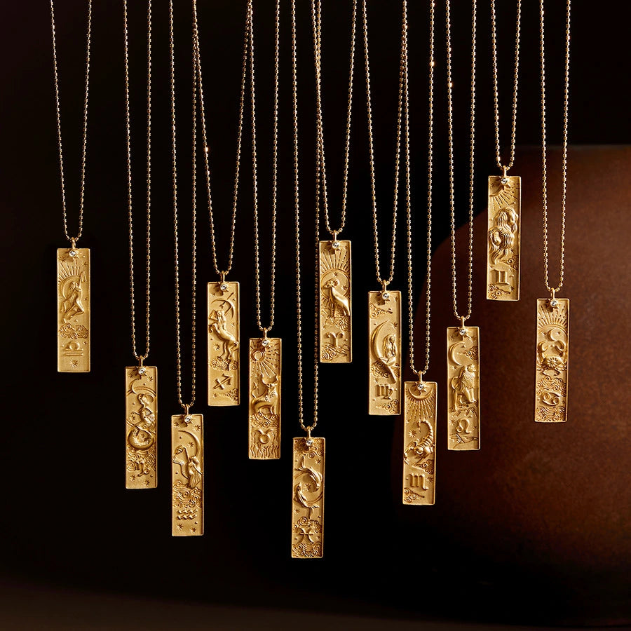 Pisces Celestial Bar Necklace