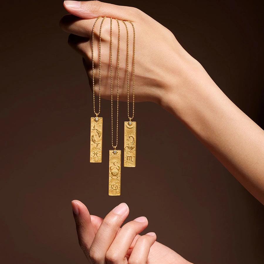 Libra Celestial Bar Necklace