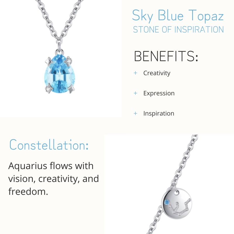 Aquarius - Sky Blue Topaz