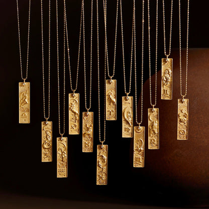 Capricorn Celestial Bar Necklace