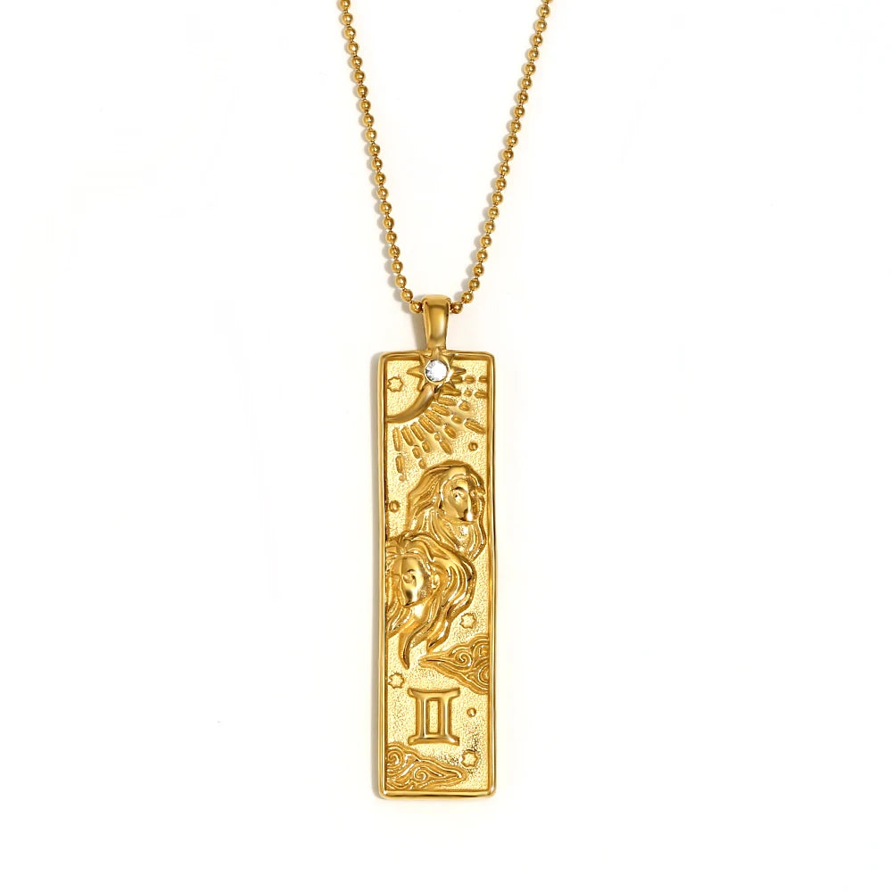Gemini Celestial Bar Necklace