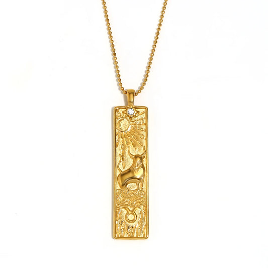 Taurus Celestial Bar Necklace