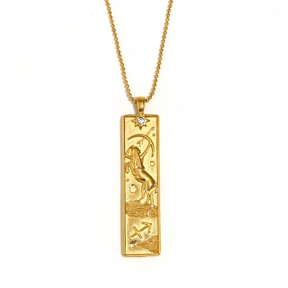 Sagittarius Celestial Bar Necklace