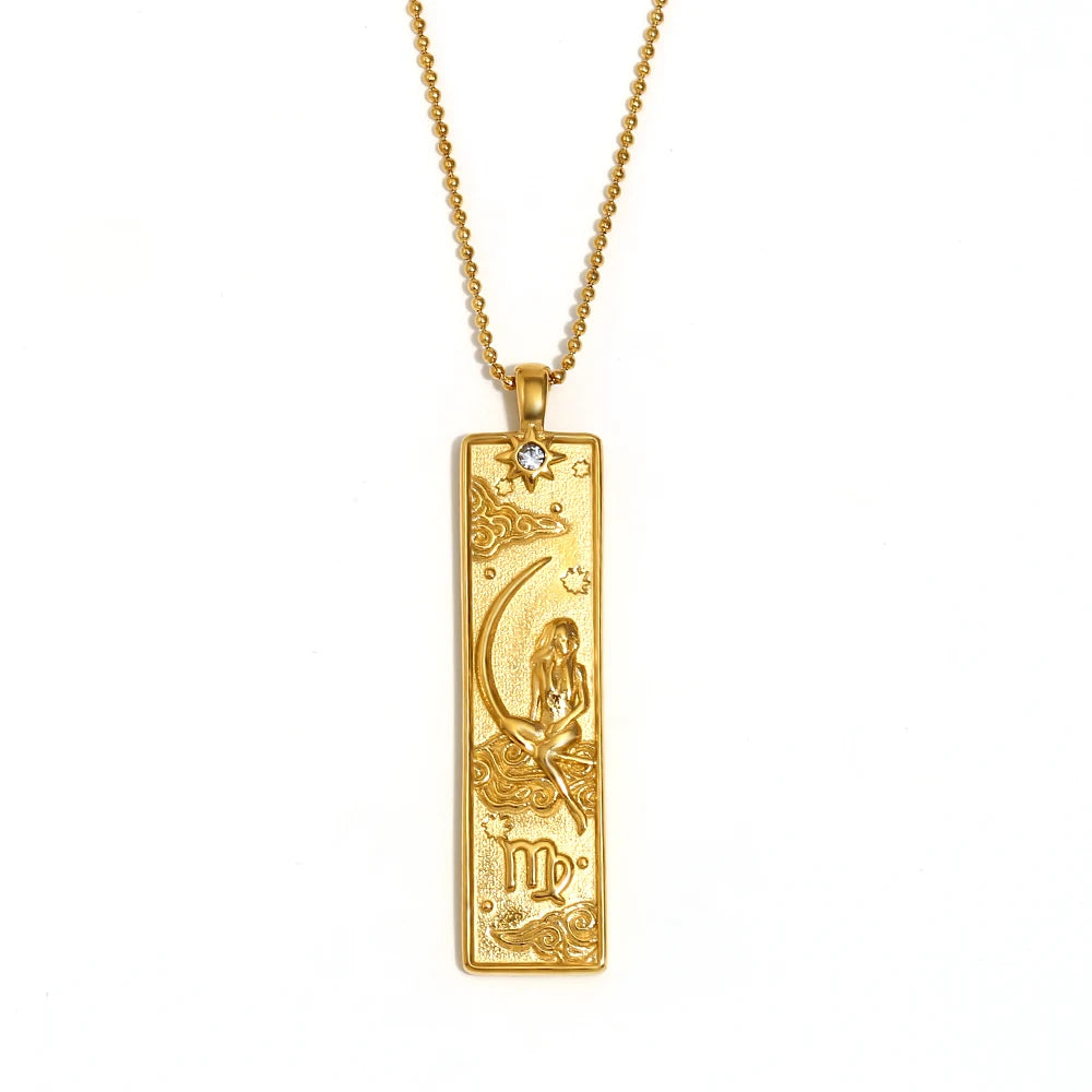 Virgo Celestial Bar Necklace
