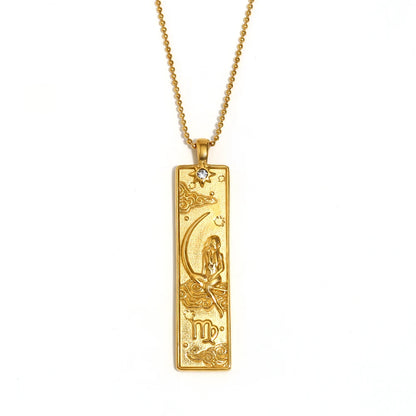 Virgo Celestial Bar Necklace