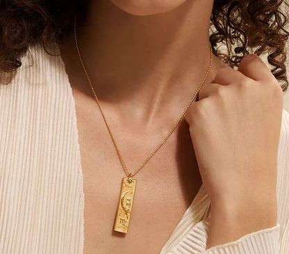 Virgo Celestial Bar Necklace