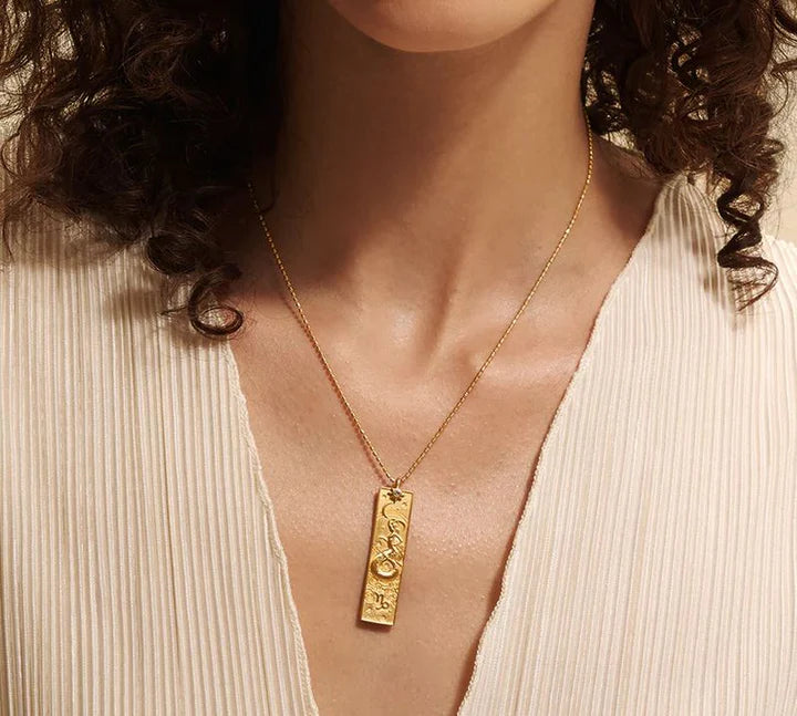 Capricorn Celestial Bar Necklace