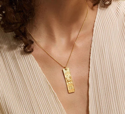 Cancer Celestial Bar Necklace
