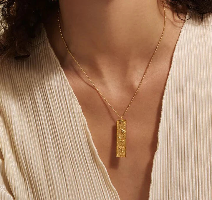 Pisces Celestial Bar Necklace